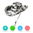 thumbnail image 4 of Sombrero de sol Camuflaje al aire libre Boonie Hat Ala ancha Transpirable Caza Pesca Safari Sombrero Abody Sombrero de sol, 4 of 7