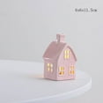 thumbnail image 4 of Elainilye Ceramic Christmas Houses with LED Lights Glowing Tabletop Decor for Xmas Village Set Scene Party Winter Celebrations, 4 of 6