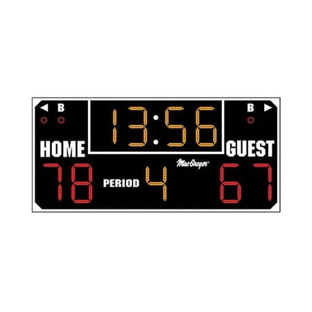 Athletic Connection 6'6" X 3' Ultimate Scoreboard With Black MSBULTB