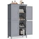 thumbnail image 1 of VASAGLE Mueble de Baño, Armario de Baño, Armario de Cocina, con 4 Puertas, Estantes Ajustables, 30 x 60 x 110 cm, Gris Mística, 1 of 5