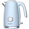 thumbnail image 1 of LONGDEEM Electric Tea Kettle, 1.7L/1500W, Thermometer, Auto Shut-Off, Boil-Dry Protection, Blue, 1 of 8