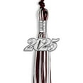 thumbnail image 2 of Endea Graduation Maroon/Silver/White Mixed Color Graduation Tassel with Silver Date Drop, 2 of 10