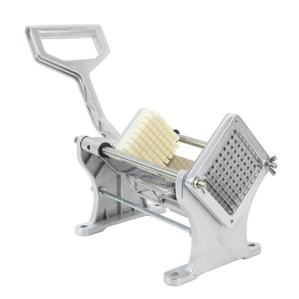 Cortador De Papa De Acero Inoxidable, De Alimentación Herramienta De aleación De Aluminio Pesado Descansa De Cortador De Fry Francés Mango Cómodo Profesional Para