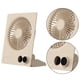 thumbnail image 2 of Ventilador Escritorio Pequeño Circulador Aire Recargable Por USB Refrigeración (Beige), 2 of 6