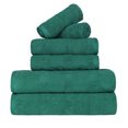 thumbnail image 3 of BNM Ribbed Cotton 6 Piece Assorted Towel Set, Evergreen, 3 of 9