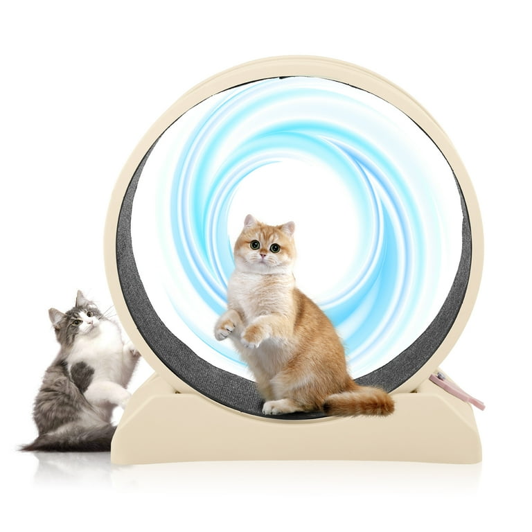 Ktaxon Cat Exercise Wheel 31in w/Green Mat & Free Teaser Wand