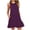 Purple, variant on Vivianyo HD Women's Sleeveless Swing Tank Dress, Casual Round Neck Loose Fit Short T-Shirt Dress with Pockets, Women's Army Green, Sizes S-2XL