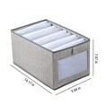 thumbnail image 3 of kkbbma Under $5 Wardrobe Clothes Organizer, Closet Organizers and Storage, Washable Storage Bins for Jeans T-shirt Pants Legging, 3 of 9