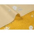 thumbnail image 5 of oneOone Velvet Yellow Fabric Leaves & Flowers Floral Quilting Supplies Print Sewing Fabric By The Yard 58 Inch Wide, 5 of 5