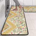 thumbnail image 2 of Kitchen Rugs Sets Of 2,Pioneer Flower Floral Print Pattern Anti Fatigue Kitchen Mat Rugs Non Slip Washable,Decorative Kitchen Floor Mats for Kitchen,Sink,Laundry,17"x47"+17"x47", 2 of 5
