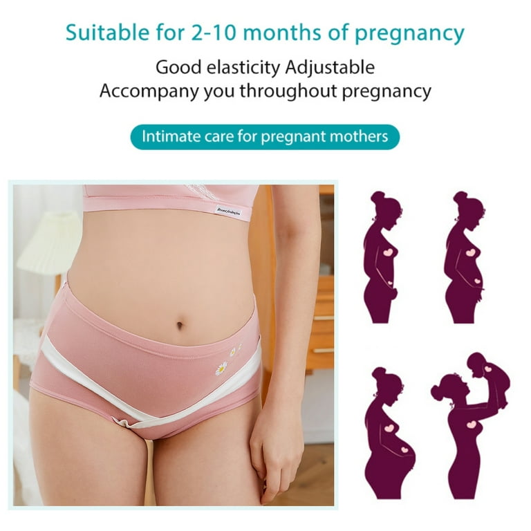 Spdoo Cotton Women's Over The Bump Maternity Panties High Waist Full  Coverage Pregnancy Underwear