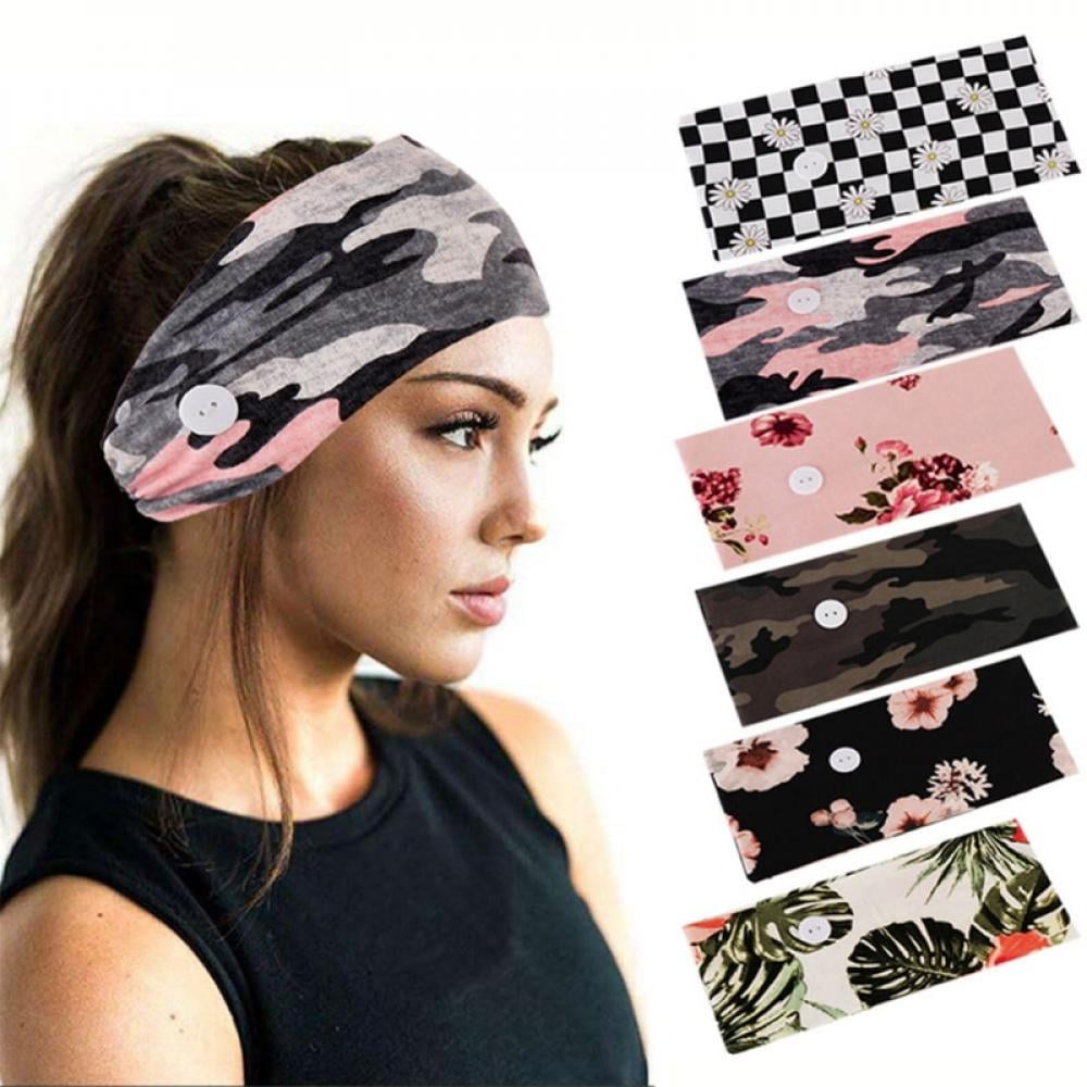 Details about   Hair Bands Women's Ladies Turban Headbands Elastic Yoga Head Wrap Sports Bandana 