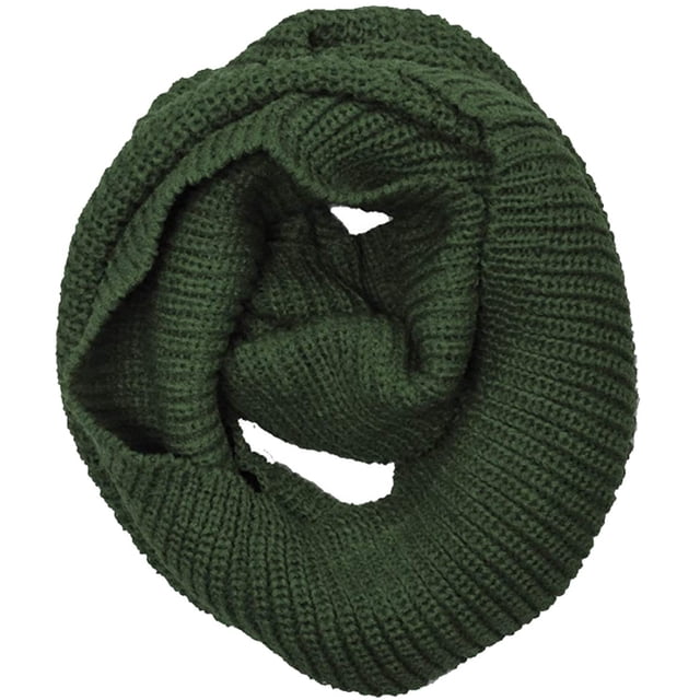 Thick Knitted Winter Warm Infinity Scarf