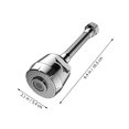 thumbnail image 2 of OULII 2 Sets Kitchen Spray Attachment for Kitchen Tap Faucet Extender ABS for Household Users, 2 of 8