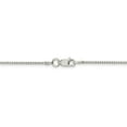 thumbnail image 3 of 925 Sterling Silver 1.25mm Box Chain With 2in ext.; 18 inch; Lobster Clasp; for Adults and Teens; for Women and Men, 3 of 5