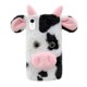 thumbnail image 1 of 1pc Fluffy Plush Cow Mobile Phone Case Protector Compatible with iPhone XR, 1 of 4