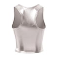 thumbnail image 4 of MixMatchy Women's Faux PU Leather Racerback Tank Top, 4 of 4