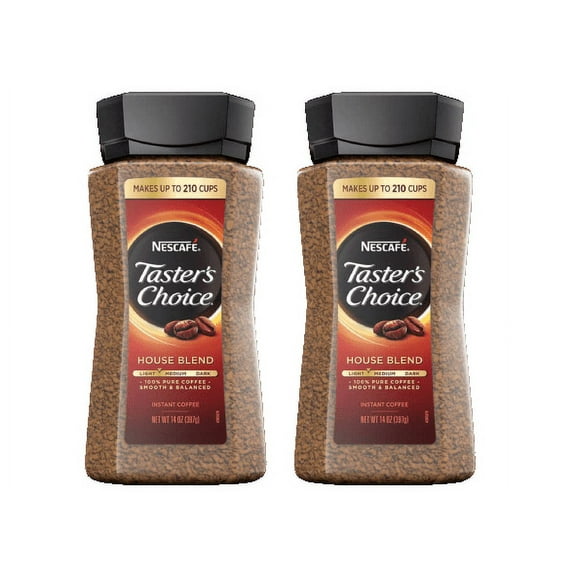 Nescafe Taster's Choice Instant Coffee House Blend 14 oz 2 PACK SAVING VALUE
