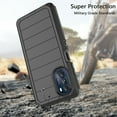 thumbnail image 3 of Motorola Moto G 5G 2022 Case, Heavy Duty Rugged Defender Case with [Belt Clip Holster] [Built in Screen Protecotr], Shockproof Full Body Protection Kickstand Cover for Moto G 5G (2022) - Black, 3 of 4