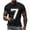 Black, variant on Men Shirts Short Sleeve Round Neck Pullover Number 7 Varsity Sports Team Jersey 7th Birthday 7 Years T-Shirt &Christmas Tshirts