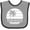 Heather and Black, variant on Inktastic Vero Beach Florida Vacation Boys or Girls Baby Bib