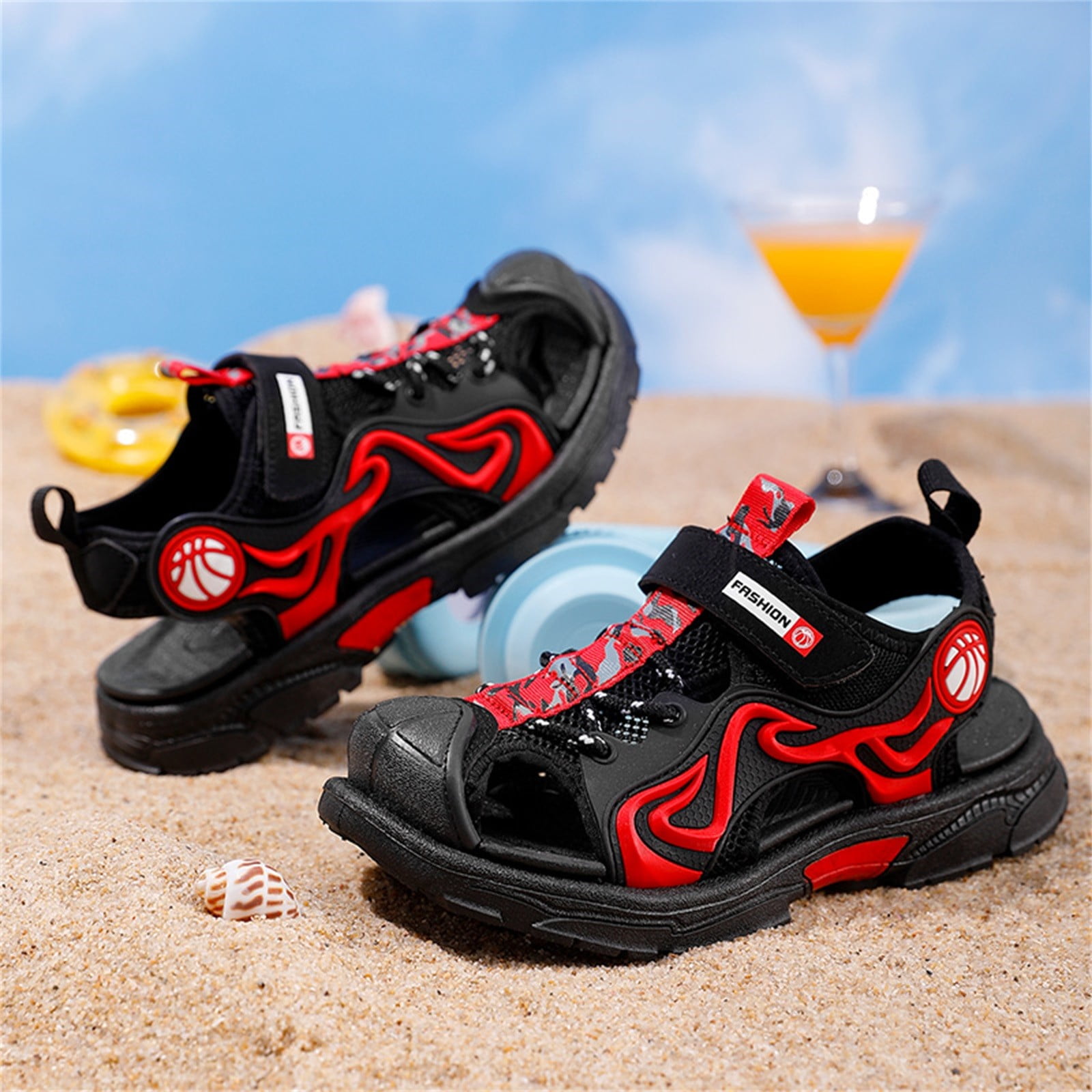 Girls athletic slides deals