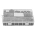 thumbnail image 2 of 200pcs Black, White Nylon Plastic P Clips Fasteners Assorted Box Kit for Cable Conduit, High Tensile Strength, Acid, 2 of 7