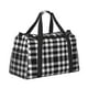 thumbnail image 2 of Balery White And Black Plaid Bolsa de Gimnasio para Mujeres, Bolsa de Viaje con Bolsillo Húmedo, Bolsa de Fin de Semana para Mujeres, Bolsa de Viaje Resistente al Agua, 2 of 7