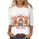 thumbnail image 1 of Camisetas de Pascua para Mujeres Pullover de Cuello Redondo Casual con Mangas de Tres Cuartos Y Estampado Lindo, Top de Poliéster de Ajuste Suelto para Fiestas de Primavera Y Uso Diario, 1 of 5