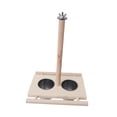 thumbnail image 2 of Plato de alimentación para pájaros Yuyangstore Comedero para pájaros de madera, 2 of 8
