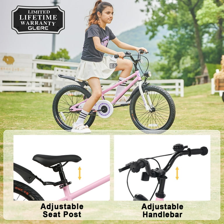 Glerc 20 inch Kids Bike for Child 7-13 Year Old Boys Girls with