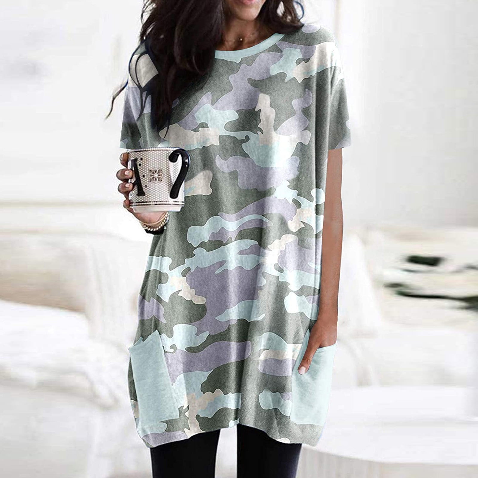 Clearance-Sale Dresses for Women 2023 Plus Size Short Sleeve