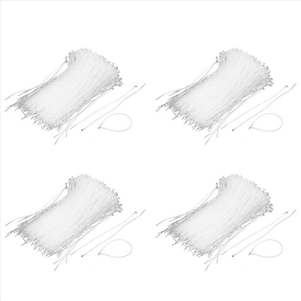 Embalaje de PláStico Sujetar Cuerda Cable Cable Loop Tie 18cm 4000Pcs Color Transparente