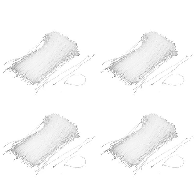 Embalaje de PláStico Sujetar Cuerda Cable Cable Loop Tie 18cm 4000Pcs Color Transparente