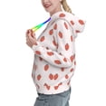 thumbnail image 2 of Kdxio Strawberry Print Womens Oversized Hoodies Sweatshirts Hooded Pullover Tops Sweaters Casual-XX-Large, 2 of 7