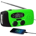 thumbnail image 1 of weibbin Solar Radio Wind Up AM FM WB Radio Portable Hand Crank Emergency Radio with Torch 2000mAh Power Bank for Phone Charging Camping, 1 of 7