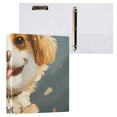thumbnail image 3 of Best Mother Puppy Dog 3 Ring Binders 1.5 inch Hardcover File Folders with Interior Pockets A4 Size Organizer for School Office Hospital Set of 2, 3 of 8