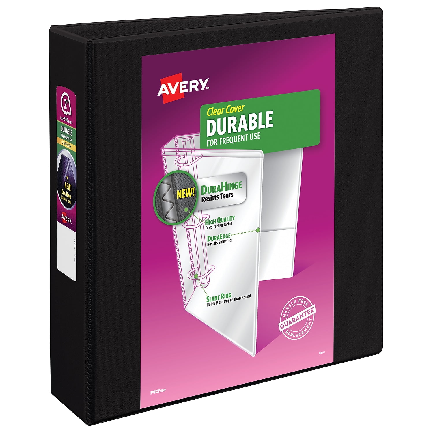 Avery Durable 2' 3-Ring View Binder Black (17031) 816199