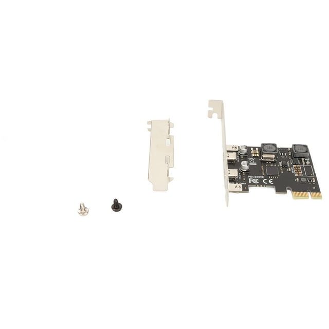 Tarjeta de expansión PCI E a Tipo C de alta velocidad de 5 Gbps, 2 puertos, tarjeta de expansión de seguro inteligente independiente para Windows