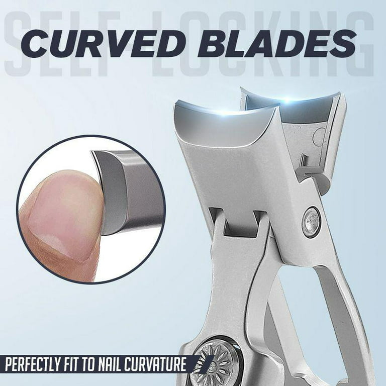 Curved Blade Nail Clipper Cutter Anti-Splash Nail Cutters For Nail Tips  Splash-proof Nail Clippers Ultra Thin Portable