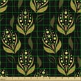 thumbnail image 2 of Ambesonne Boho Fabric by the Yard Upholstery, Ornamental Leafy Formations, 2 Yards, Caramel Pale Coffee, 2 of 5