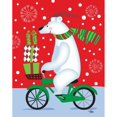 thumbnail image 3 of Woo, Teresa 15x18 Black Modern Framed Museum Art Print Titled - Polar Bear and Bicicle, 3 of 5