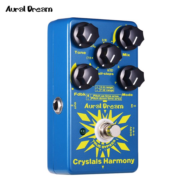 Aural Dream Crystals Harmony Pedal de efecto de guitarra digital Creación de partículas de cristal E Aural Dream Pedal de efectos