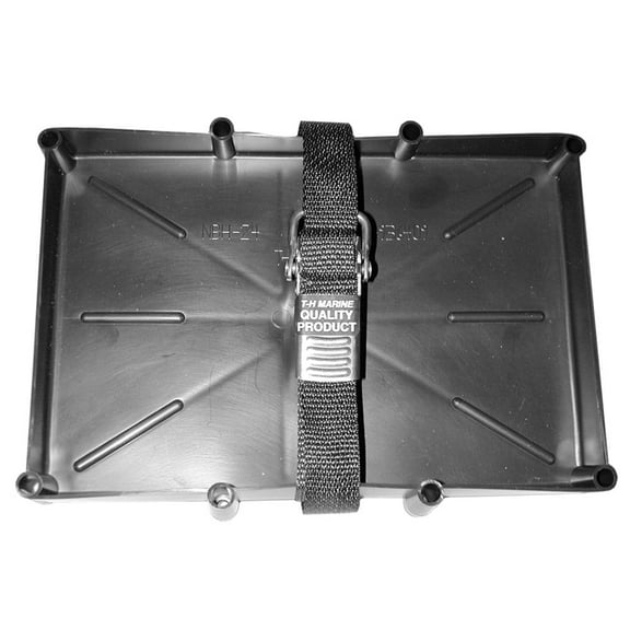 T-H Marine NBH-31-SSC-DP Battery Holder Tray With Stainless Steel Buckle - 31 Series
