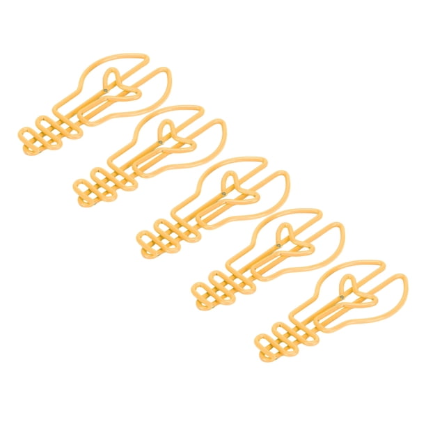 100 Piezas Lindos Clips De Papel, Apariencia Exquisita, Clips De Papel Metálico Luz Adecuado Portátil Para La Clasificación De Documentos Con Forma De Bombilla