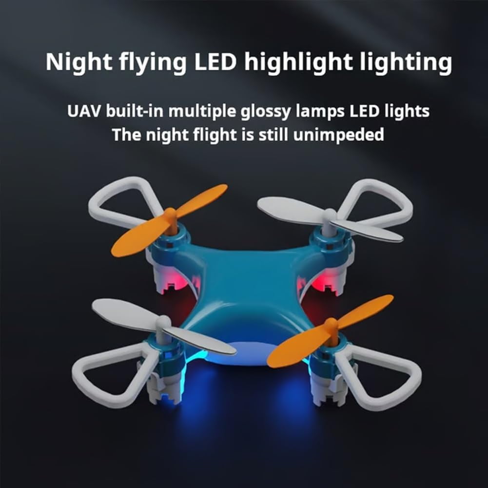 Mini Drone Beginner with 360° Stunt Flights, LED Light & Propeller Protection, Rechargeable Beginner-Friendly Mini Drone
