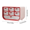 Desktop Organizer Storage Box Multi-Drawer Plastic Organizer ...