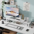 thumbnail image 3 of Soporte de monitor WESTREE Dual para 2 monitores de madera y acero, 3 of 7