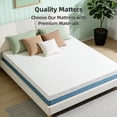 thumbnail image 3 of LiviNest 7-Zone King Mattress for Couples: 10-Inch Copper-Infused Cooling Foam - Adjustable Bed-Friendly & Motion Isolation - Made in Japan with Blue-White Cover, 3 of 6