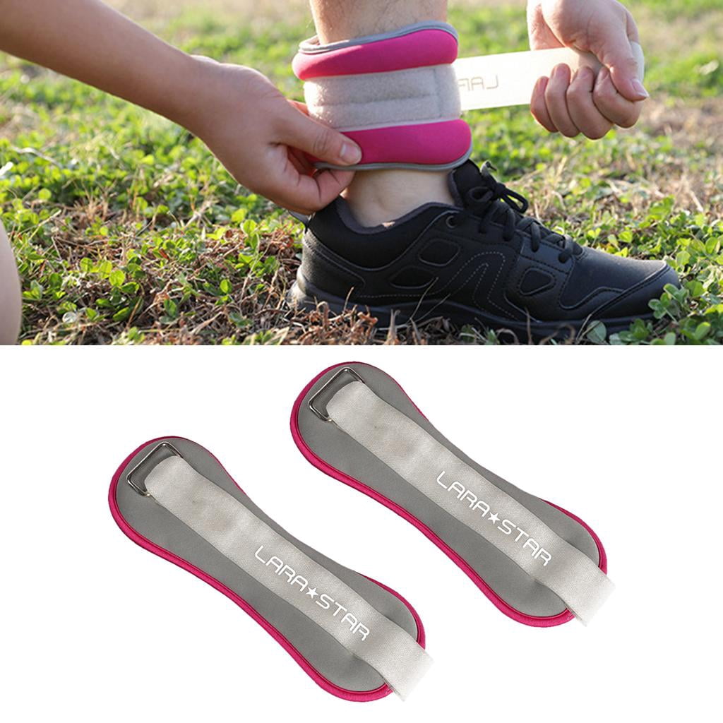 funtasica Ankle Wrist Weights Arm Leg Muscle Building Fitness Exercise for Weight Lifting - Gray
